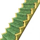 CASHG05 - Mossy Green Heathered Stair Carpet 