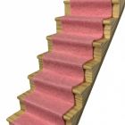 CASP33 - Pastel Pink Stair Carpet