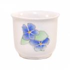 CP027 - White Patterned Flower Pot