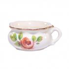 CP097GF - Chamber Pot with Red Flowers