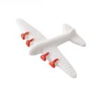 D1486- White Plastic Aeroplane Toy