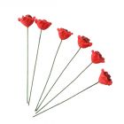 D3325 Single Red Roses- pack of 6