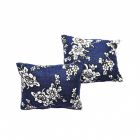 D4191 - Pair of Blue Floral Cushions