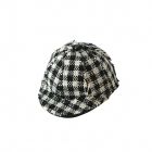 D4239 - Black and White Check Cap
