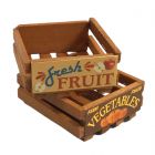 D7044 - Two wooden Crates (Fruit and Veg)