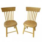 DF018 - Pair of Light Oak Chairs
