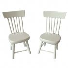 DF019 - Pair of White Chairs
