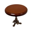 DF020 - Round Wood Table with Metal Leg