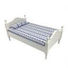 DF254WH - 1:12 Scale White Single Bed