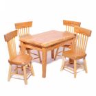 DF403 - Light Oak Kitchen Table and Chairs