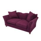 Plum Velvet Sofa (DF459)