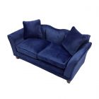 Dark Blue Velvet Sofa (DF461)