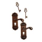DIY596 - Antique Door Handle with Key