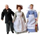 DP002 - Butler, Cook and Housemaid Doll Set