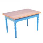E7110 - Blue Kitchen Table with 'Pine' Top