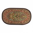 E9351 - Small Oval Red Rug