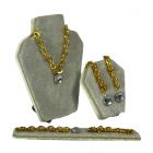 Jewelery Set, 3-piece Gold/diamond (EM5467)