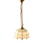 LT5004 - White Hanging Tiffany Lamp (DE035)