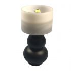 Table Lamp with Modern Black Base - Battery Light (LT7458)