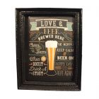MC111 - Picture of Beer Glasses in a Large Black Frame