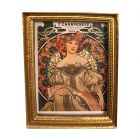MC210 - Art Nouveau picture in gold frame