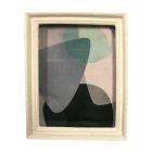 Discontinued - Large Geometric Picture In A White Frame