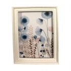 MC310 - Large blue flower picture in a white frame