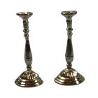 D2372 - Pair of Silver Candle Sticks