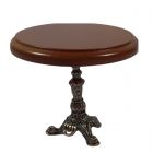 DF020 - Round Wood Table with Metal Leg
