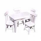 DF404 - White Kitchen Table and Chairs