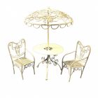 DF574 - Parasol Table and Two Chairs