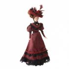 DP092A Porcelain Glamorous Lady in Burgundy