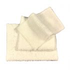 E4202 - White Fluffy Towel Set, 3 pcs