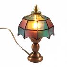 LT1012 - Coloured Tiffany Lamp (DE011A)