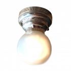 LT7433 - Silver Ceiling Globe Battery Light