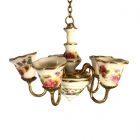 Porcelain Chandelier Dresden Rose Design (RP18901)