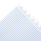 WP613 - Majestic Stripe Wallpaper Aqua / White