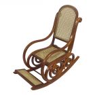 JY07000WN - Luxury Boston Rocking Chair In Walnut 