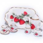 D2099 Strawberry Tea Set with Tray