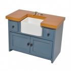 E9300 - Blue and Pine Sink Unit