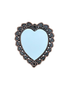 Heart Brass Mirror