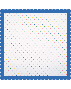 Rainbow Spotted Fabric Square (30x30cm)