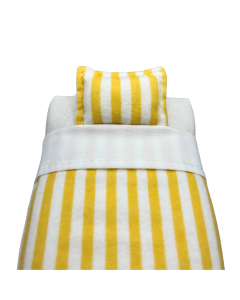 Daisy Yellow Striped Single Bedding 
