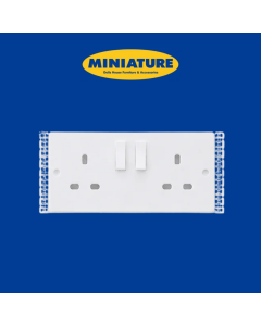 Detailed White Double Socket
