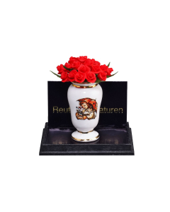 Floor Vase with Red Roses in Hummel design