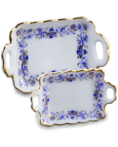RP16445 - Two Blue and Gold Porcelain Trays