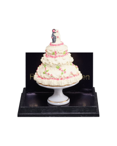 Wedding Cake on Porcelain Stand