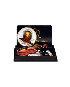 Violin with Mozart Plate