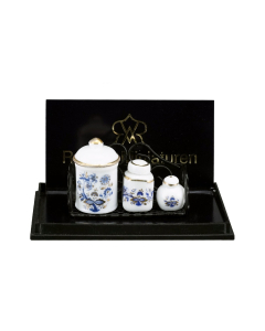 Kitchen Rack with Porcelain Jars