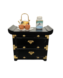 Japanese Side Table with Accessories